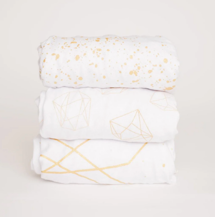 Gold Changing Pad Cover Set