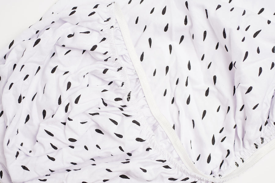 Raindrops Fitted Crib Sheet
