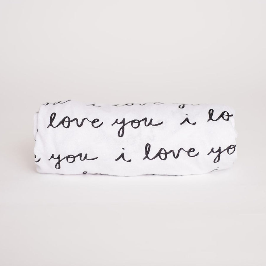 "I Love You" Bassinet Sheet