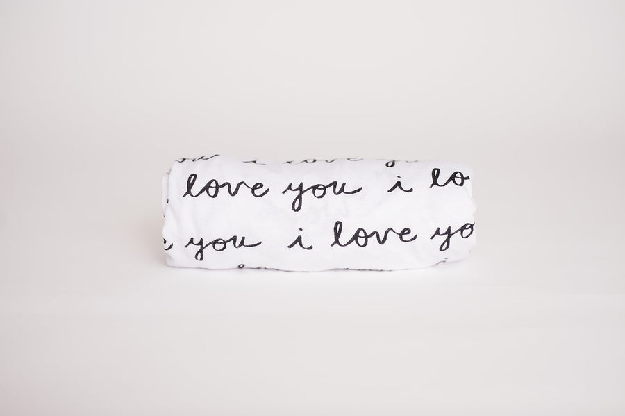 "I Love You" Changing Pad Cover