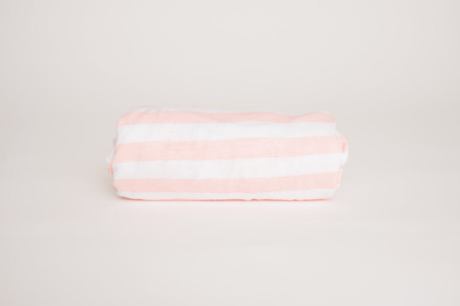 Pink Stripe Changing Pad Cover